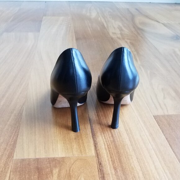 Jimmy Choo Marcela 85 Square-Toe Pumps in Black Calfskin Leather Size 6 - Picture 11 of 11